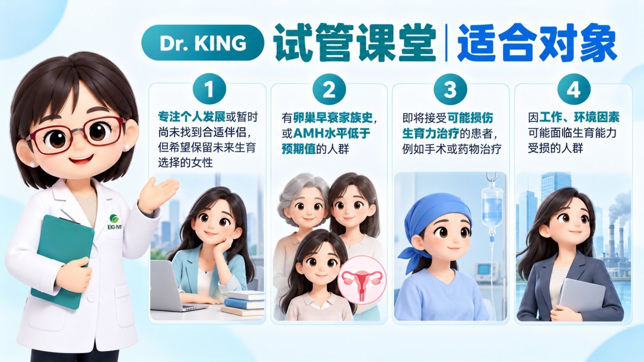 适合冻卵人群示意图