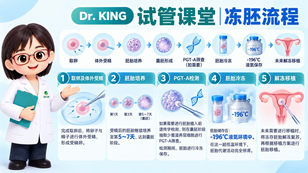 冻胚流程示意图